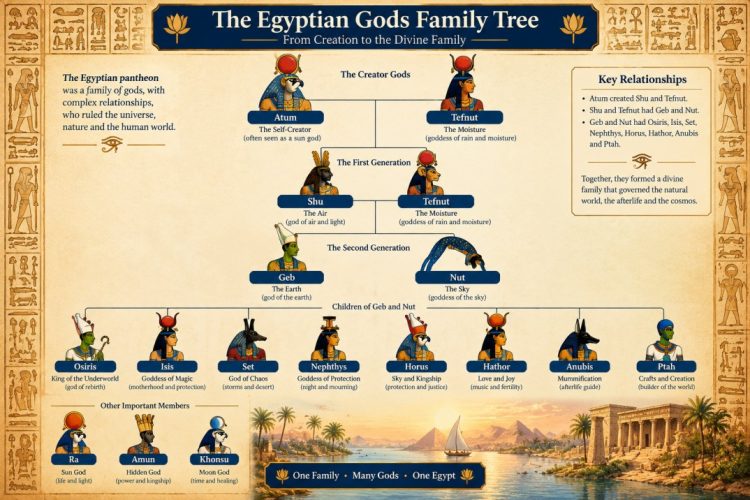 Egyptian Gods Family Tree